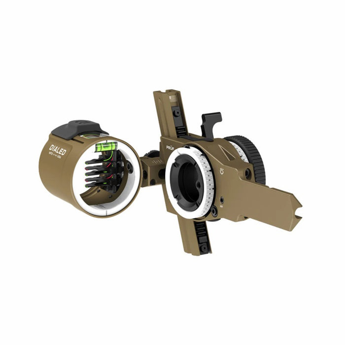 Dialed Archery Visier PRÜF Bridge-Lock Dovetail 5H - 5-Pin