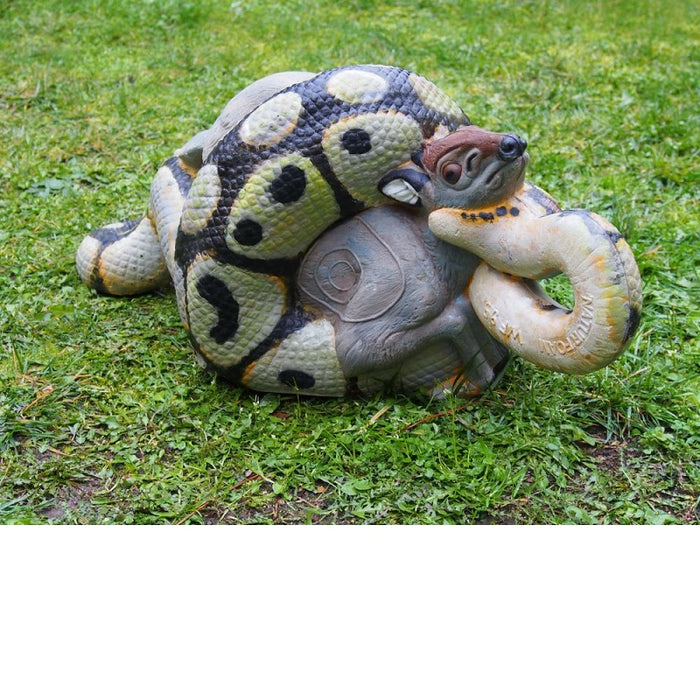 Natur Foam Python mit Schwarzrückenducker