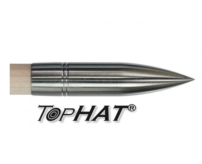 TopHat Edelstahl Spitze Bullet mit Gewinde für Holzpfeile